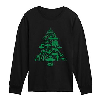 Boys 8-20 Star Wars Ships Long Sleeve Graphic Tee