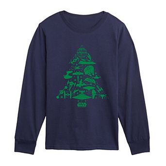 Boys 8-20 Star Wars Ships Long Sleeve Graphic Tee