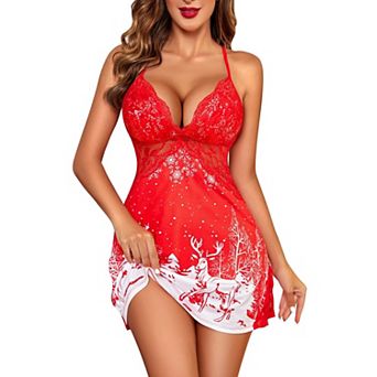 Avidlove Lingerie for Women Nightgowns Chemise Modal Sleepwear Lace Babydoll