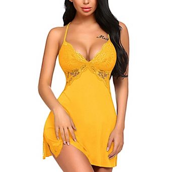 Avidlove Lingerie for Women Nightgowns Chemise Modal Sleepwear Lace Babydoll