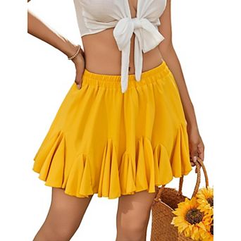 Avidlove Skirt for Women Pleated Mini Skirts Stretchy High Waist Short Lingerie Skirts