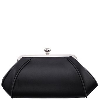 N by Nina Classic Frame Piping Detail Clutch Bag