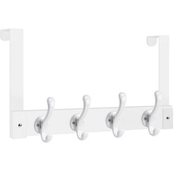 Over The Door Hooks Heavy Duty Wood Towel Rack Bathroom Rustic Coat Hanger Clothes Hats Bags
