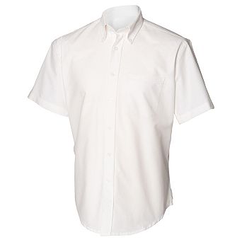 Henbury Mens Short Sleeve Classic Oxford Work Shirt