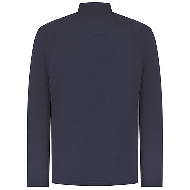 Henbury Mens Quarter Zip Long Sleeve Top
