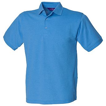Henbury Mens Short Sleeved 65/35 Pique Polo Shirt