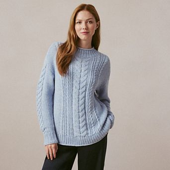 Women's LC Lauren Conrad Rollneck Cable Sweater Tunic