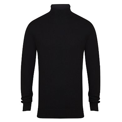 Henbury Mens Roll Neck Sweatshirt
