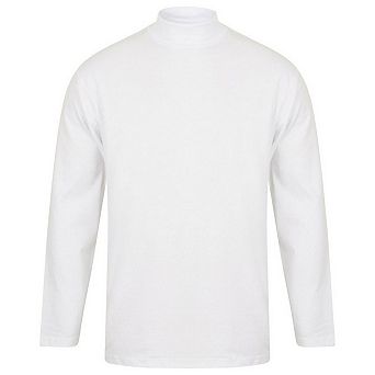 Henbury Mens Roll Neck Long-Sleeved Top