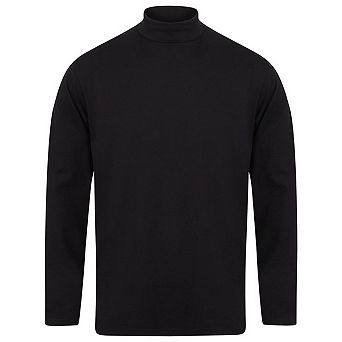 Henbury Mens Roll Neck Long-Sleeved Top