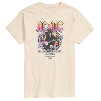Men's ACDC Blow Up Your Video World Tour 1988 Short Sleeve Graphic T-Shirt