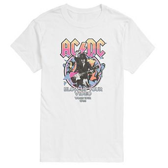Men's ACDC Blow Up Your Video World Tour 1988 Short Sleeve Graphic T-Shirt