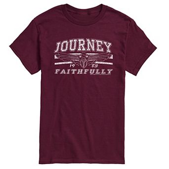 Men's Journey Faithfully Distressed Short Sleeve Graphic T-Shirt