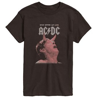 Men's ACDC Distressed Short Sleeve Short Sleeve Graphic T-Shirt