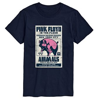 Men's Pink Floyd "Animals" Vintage Concert Poster Short Sleeve Graphic T-Shirt