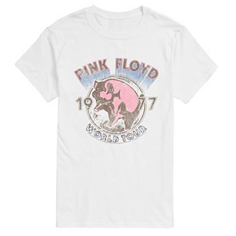 Men's Pink Floyd World Tour 1977 Distressed Short Sleeve Graphic T-Shirt