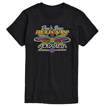 Men's Journey Don't Stop Believin' Distressed Short Sleeve Graphic T-Shirt