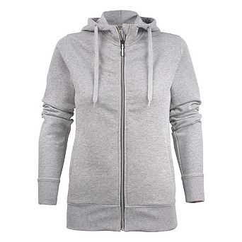Printer Womens/Ladies Overhead Melange Full Zip Hoodie