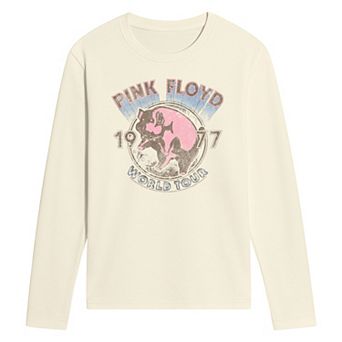 Men's Pink Floyd Distressed Long Sleeve Graphic T-Shirt