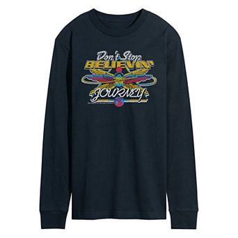 Men's Journey Don't Stop Believin' Distressed Long Sleeve Graphic T-Shirt