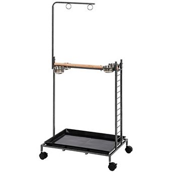 PawHut Bird Stand with Wheels Parrot Stand