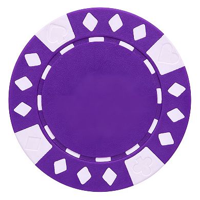 25 Piece Poker Chips Set, Clay Composite Non-Denominational, Smooth Stacking for Home Games