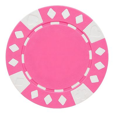 Non-Denominational Poker Chips 25 Pack, Clay Composite Round Chips for Tournaments