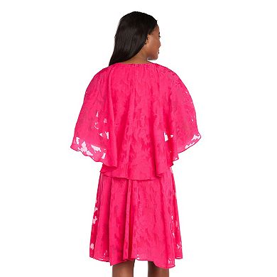 Women's R&M Richards Capelet Fit & Flare Dress