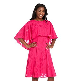 Women's R&M Richards Capelet Fit & Flare Dress