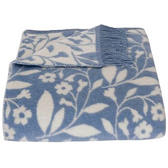 Discover Europe - Made in Portugal The Cotton Edition Fringe Floral Throw Blanket