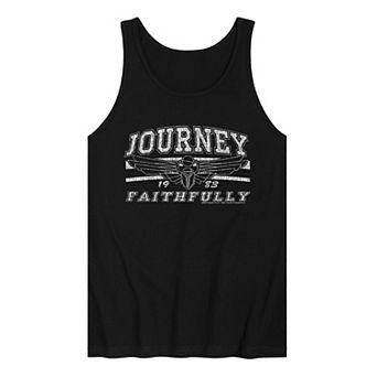 Men's Journey Faithfully Distressed Graphic Tank Top