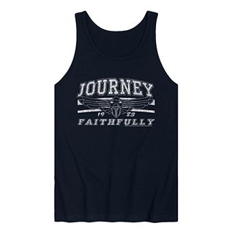 Men's Journey Faithfully Distressed Graphic Tank Top