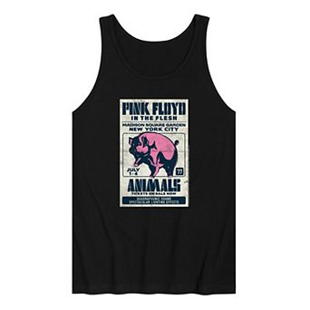 Men's Pink Floyd Vintage Concert Poster Graphic Tank Top