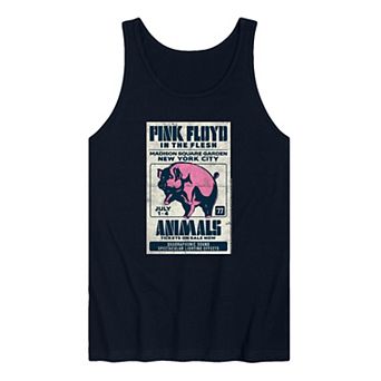 Men's Pink Floyd Vintage Concert Poster Graphic Tank Top