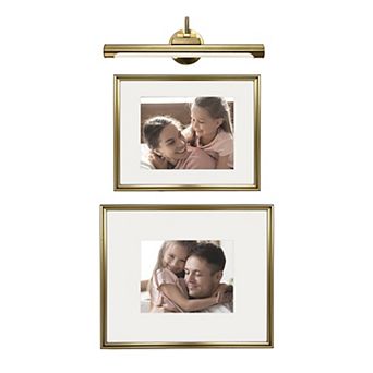 Belle Maison 3 pc LED Gallery Light & Picture Frames Set