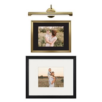 Belle Maison 3 pc LED Gallery Light & Picture Frames Set