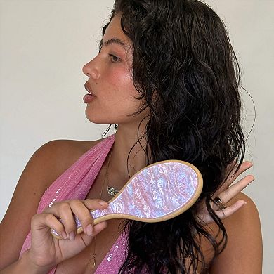 Flat Hair Brush in Pink Sugar