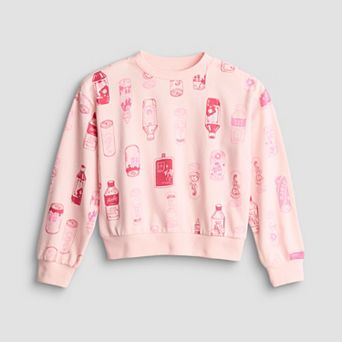 Girls 7-20 K-Pop Demon Hunters Food & Soda Graphic Fleece Sweatshirt