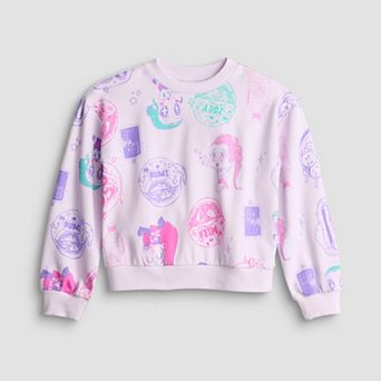 Girls 7-20 K-Pop Demon Hunters Food & Soda Graphic Fleece Sweatshirt