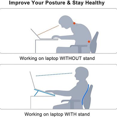 Slim Adjustable Silicone Laptop Stand