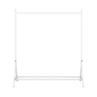 Garment Rack Freestanding, Bottom Double Pole Storage, Clothing Display Rack, Clothing Rack Bedroom