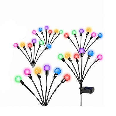 Solar garden lights, outdoor waterproof Multicolor lights, summer gifts, 4 Pack