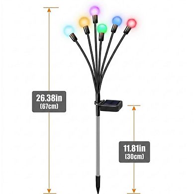 Solar garden lights, outdoor waterproof Multicolor lights, summer gifts, 4 Pack
