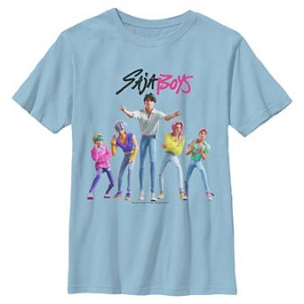 Boys 6-20 K-Pop Demon Hunters Saja Boys Cute Poses Graphic Tee
