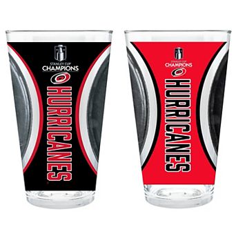 Carolina Hurricanes NHL 2026 Stanley Cup Champions 2 pc 16oz Pint Glass Set