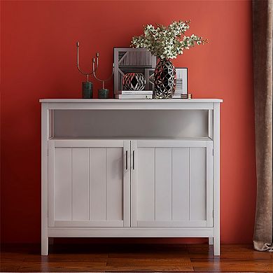 Sideboard Buffet Server Cabinet - Kitchen Storage, MDF, UV Painting,Adjustable Shelves,Magnetic Door