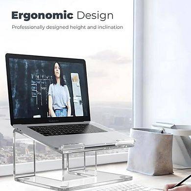 Clear Acrylic Laptop Stand