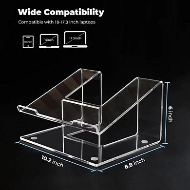 Clear Acrylic Laptop Stand