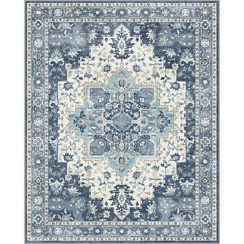 GENIMO Machine Washable Vintage Office Chair Mat Non-Slip, Low Pile