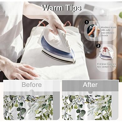 No Hook Shower Curtain Set with Snap-in Liner, Waterproof Window
